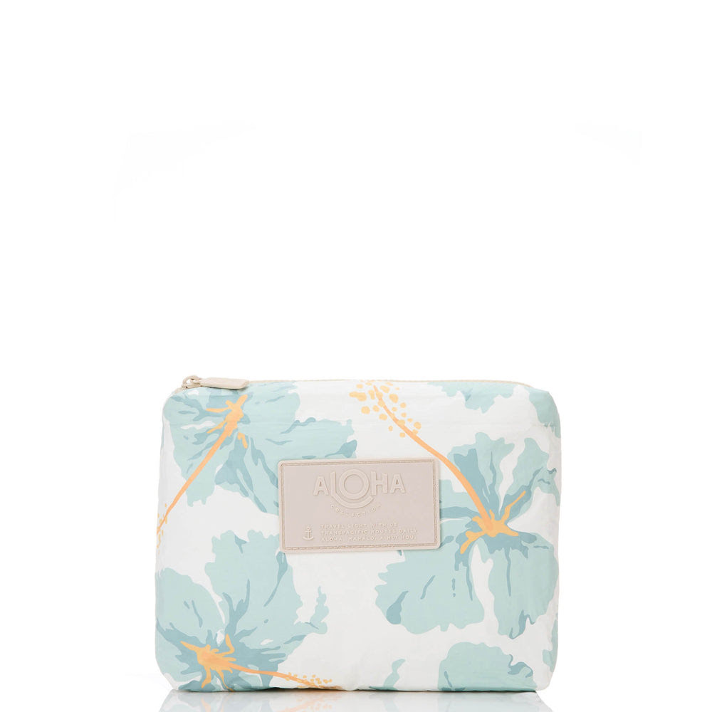 Small Splash-Resistant Zip Pouch - Floral