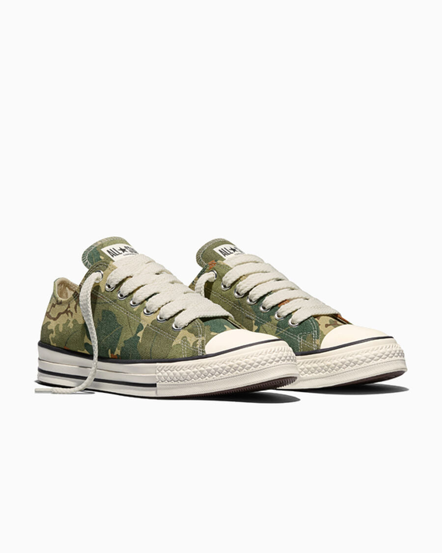Leaf Camo Canvas Low-Top Sneaker