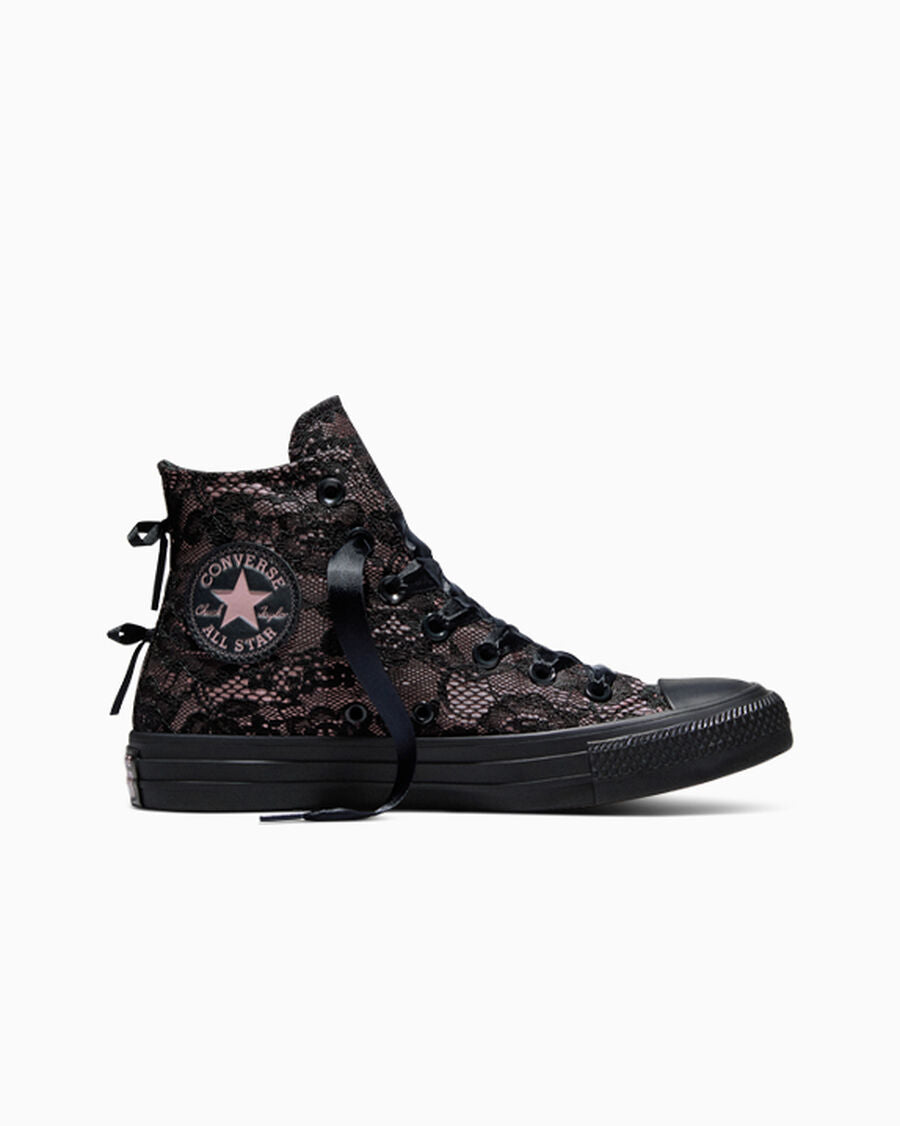 Lace Overlay High Top Sneaker