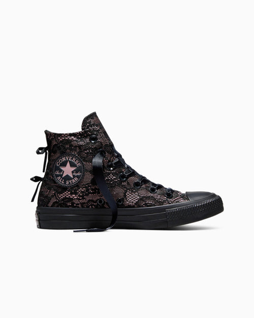 Lace Overlay High Top Sneaker