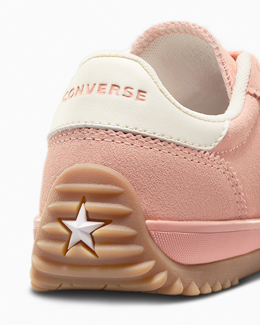 Nylon And Suede Low Top Sneaker - Flamingo Fade/Egret