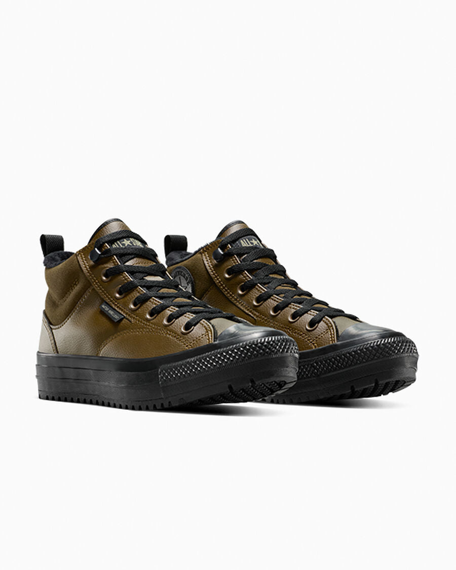 Water-Repellent Fleece-Lined Mid Boot - Surplus Olive/Black