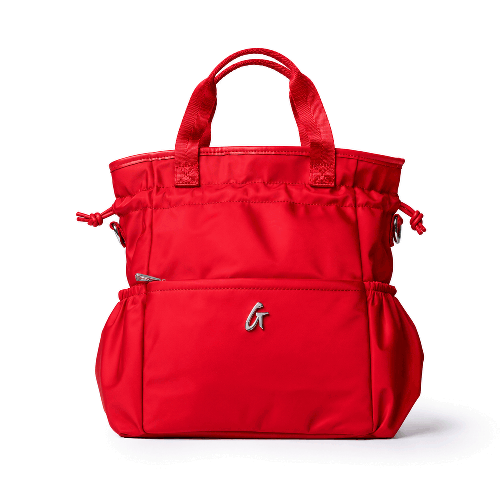 Insulated Nylon Lunch Bag - Red