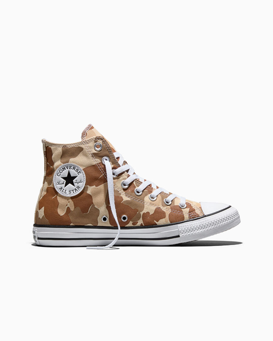 Camo Canvas High Top Sneaker - Miso Glaze/Warm Quarry