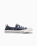 Canvas Slip-On Low Top Sneaker - Black - Athletic Navy