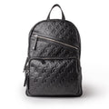 Vegan Leather Laptop Backpack - Black