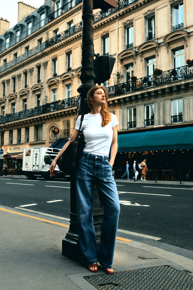 Women's High Rise Wide Leg Jeans - Astra