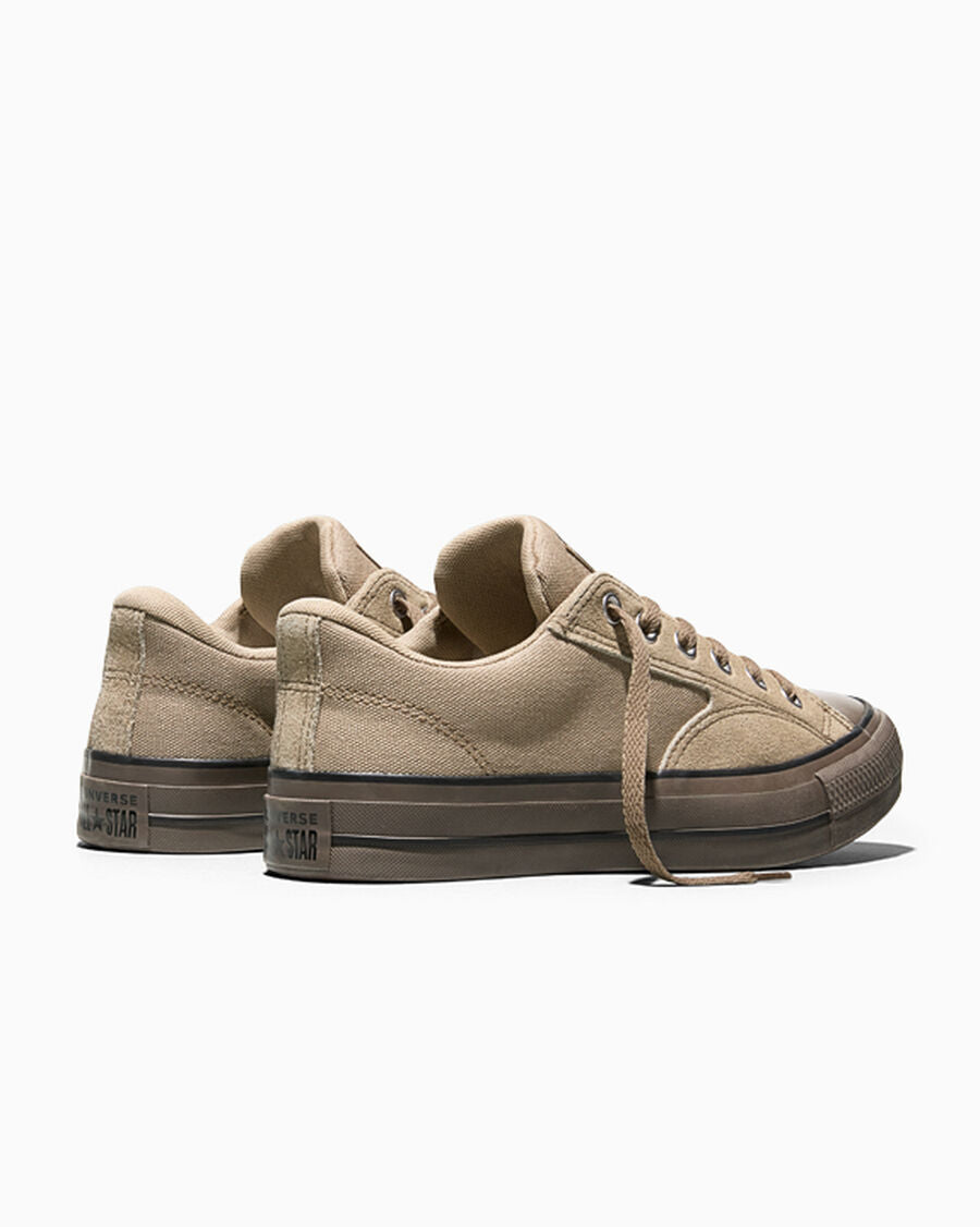 Canvas And Suede Padded Low Top Sneaker