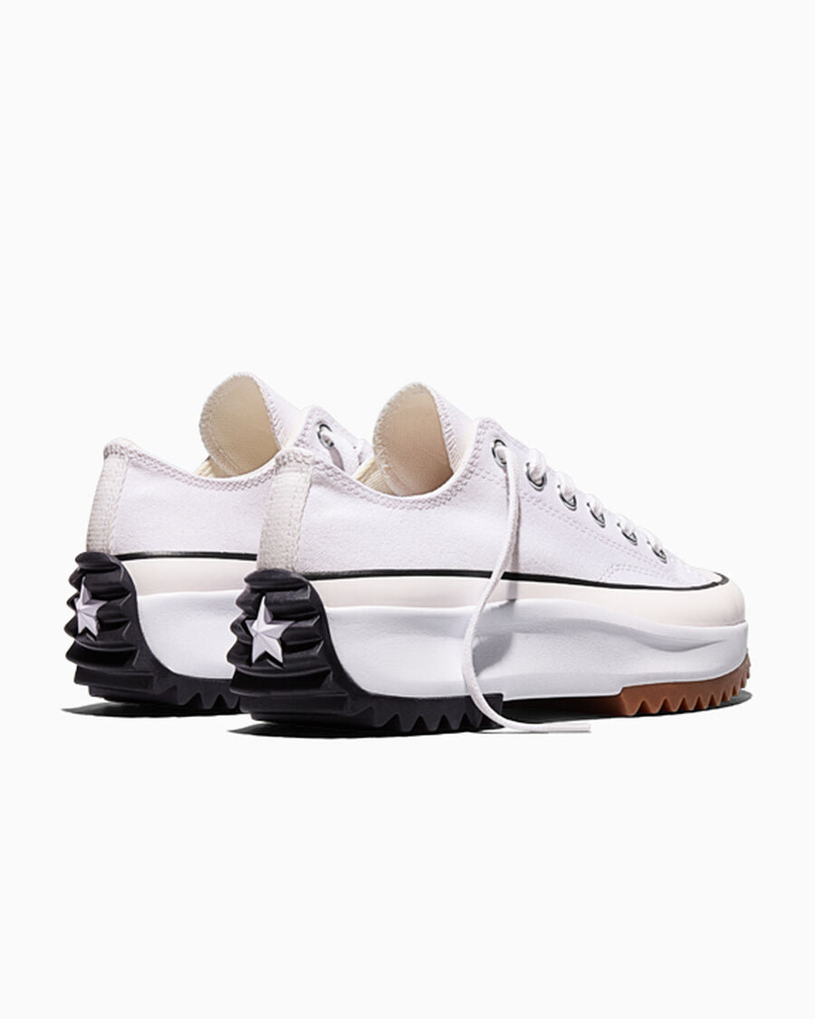 Canvas Platform Low Top Sneaker - Black - White/Black/Gum