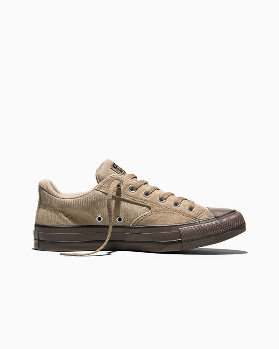 Canvas And Suede Padded Low Top Sneaker