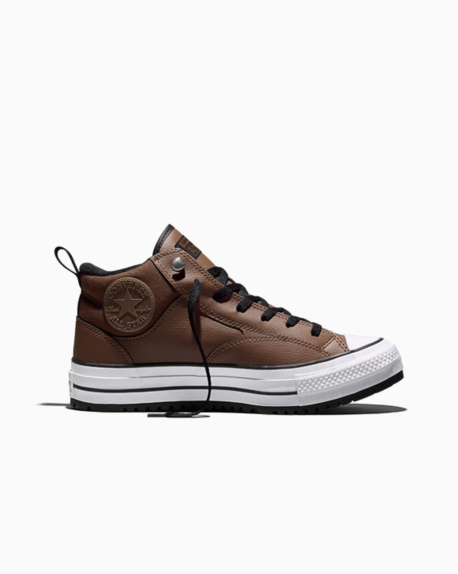 Water-Repellent Mid-Top Boot - Heavy Duty Brown/Black/White
