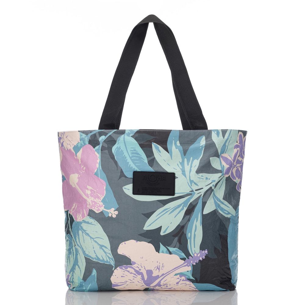 Expandable Nylon Tote - Tropical Print