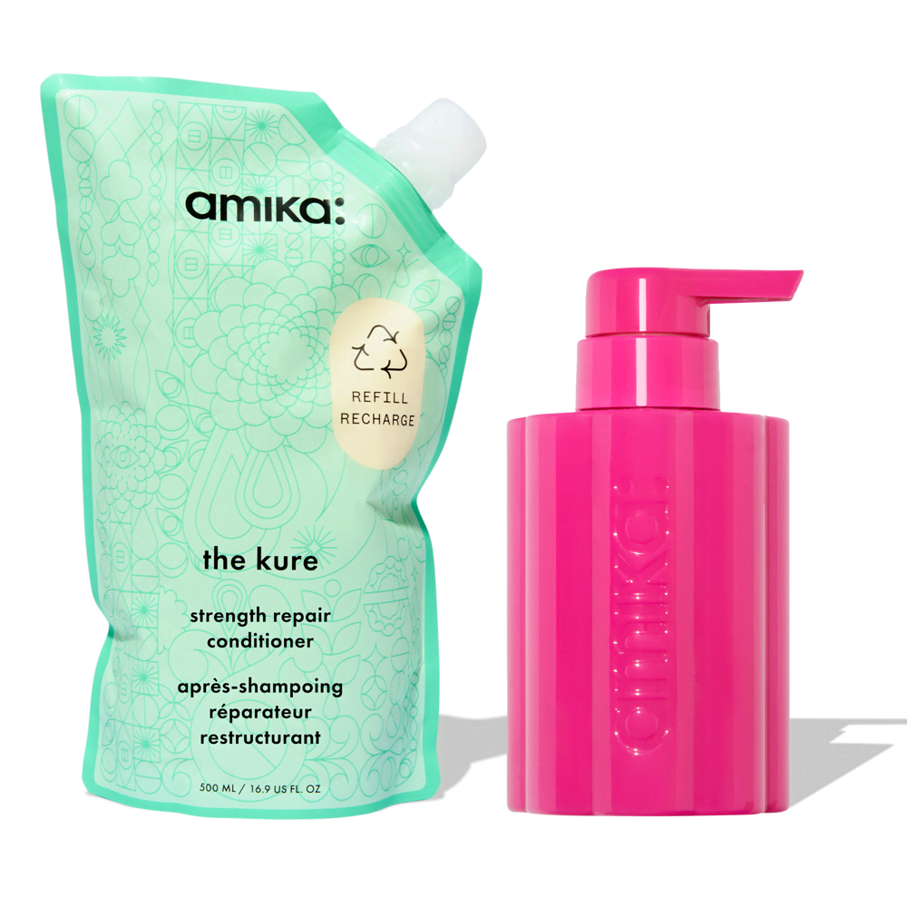 Refillable Conditioner Bottle And Repair Conditioner Pouch