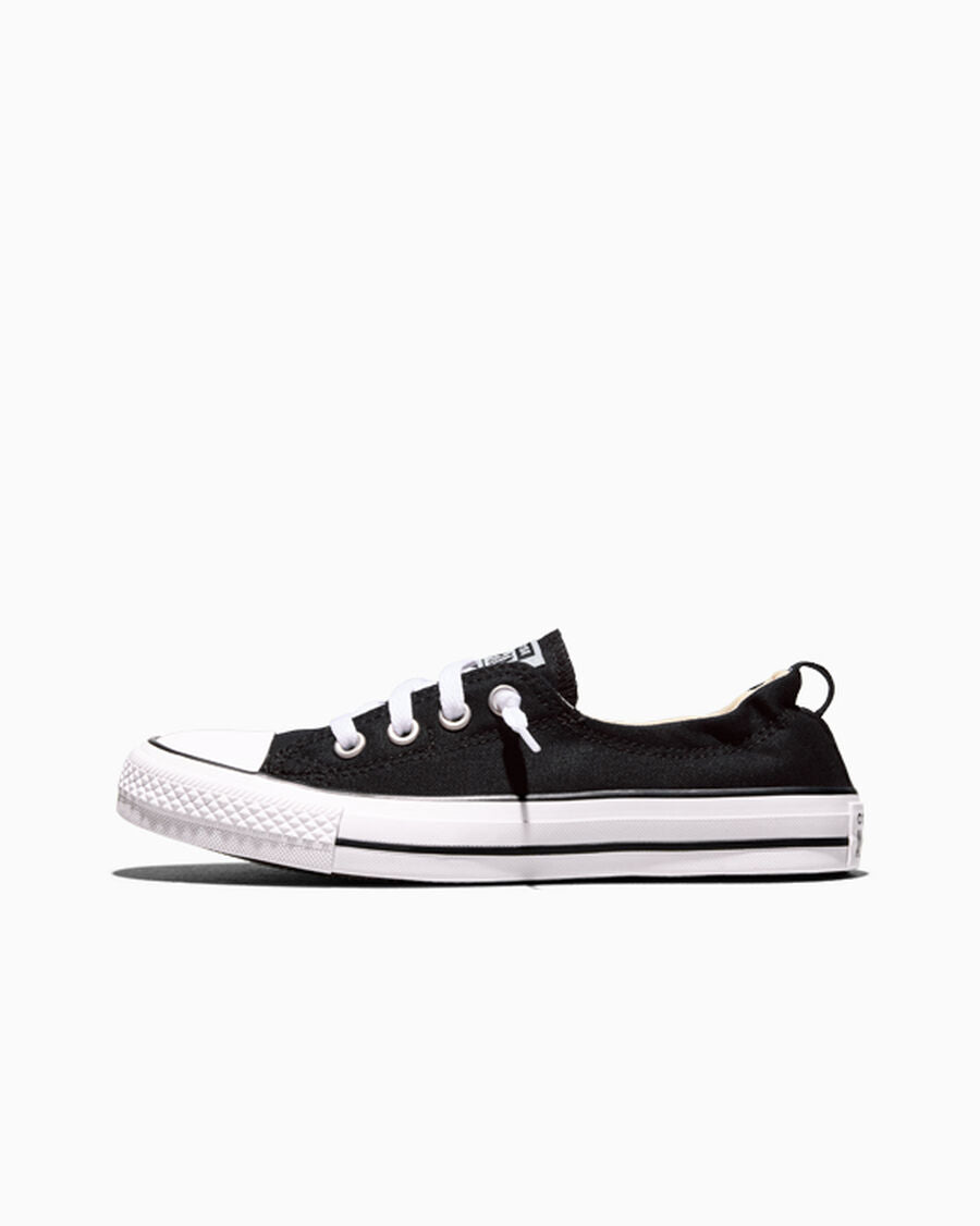 Canvas Slip-On Low Top Sneaker - Black - Black