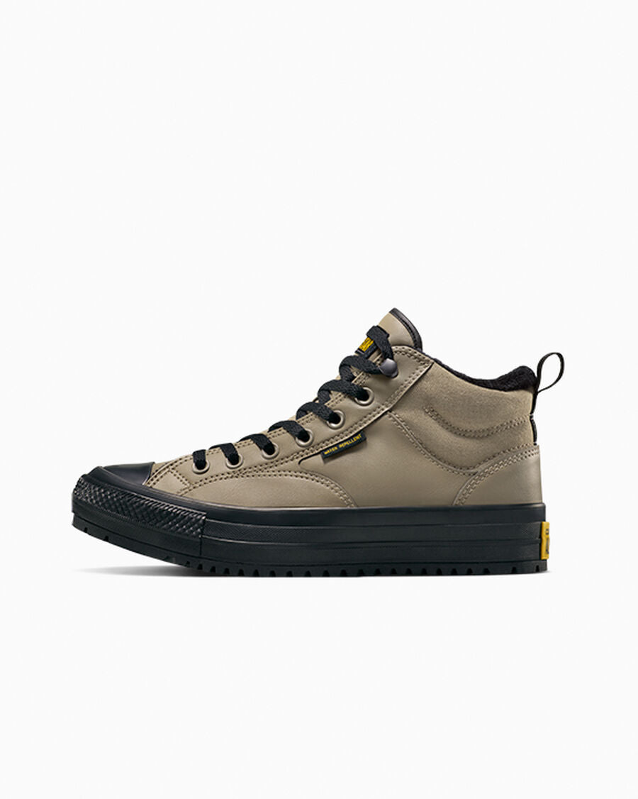 Water-Repellent Fleece-Lined Mid Boot - Classic Taupe/Black