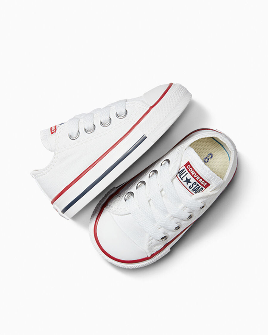 Canvas Low Top Sneaker - Black - Optical White