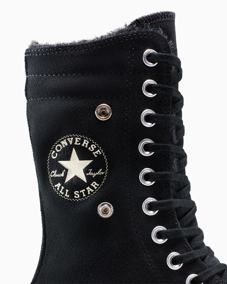 Women's Platform Suede Fold-Over High-Top