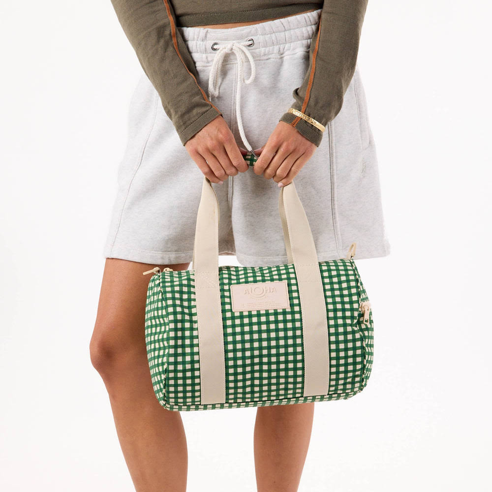 Ripstop Nylon Mini Duffle - Plaid