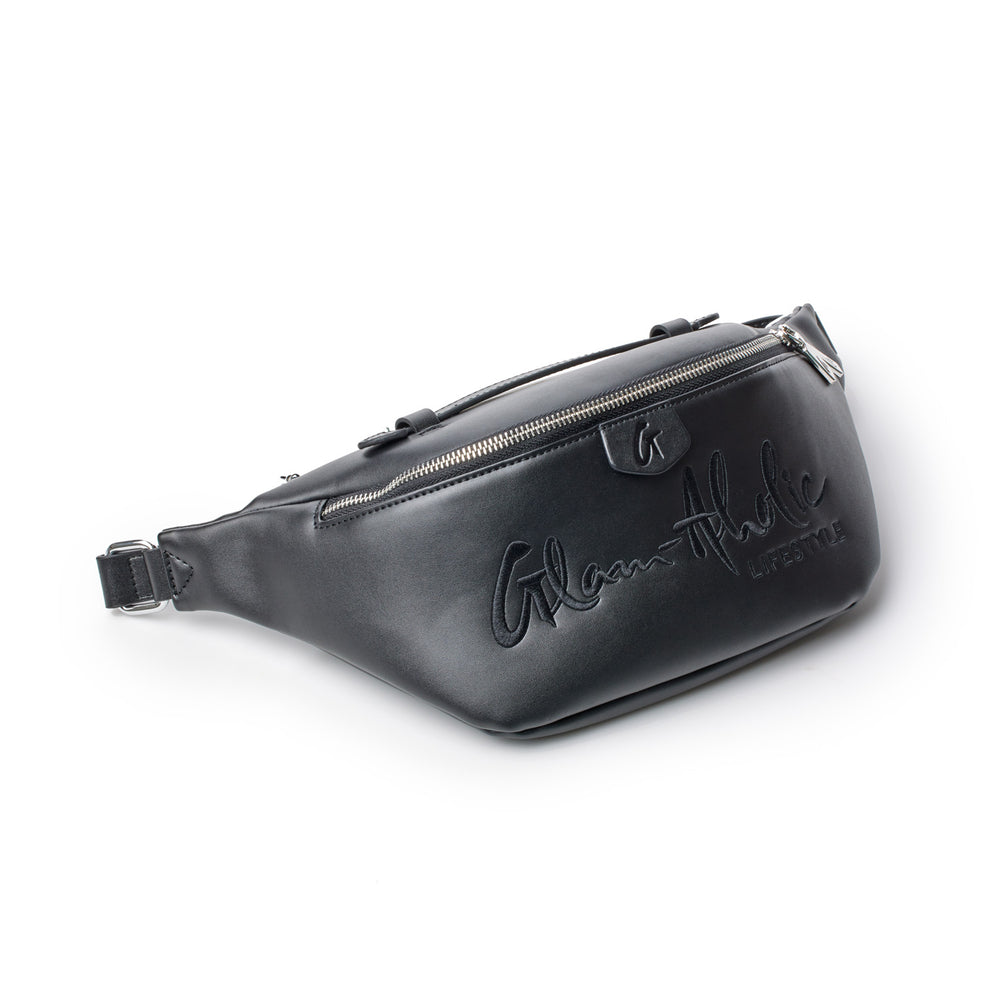 Vegan Leather Belt Bag - Black