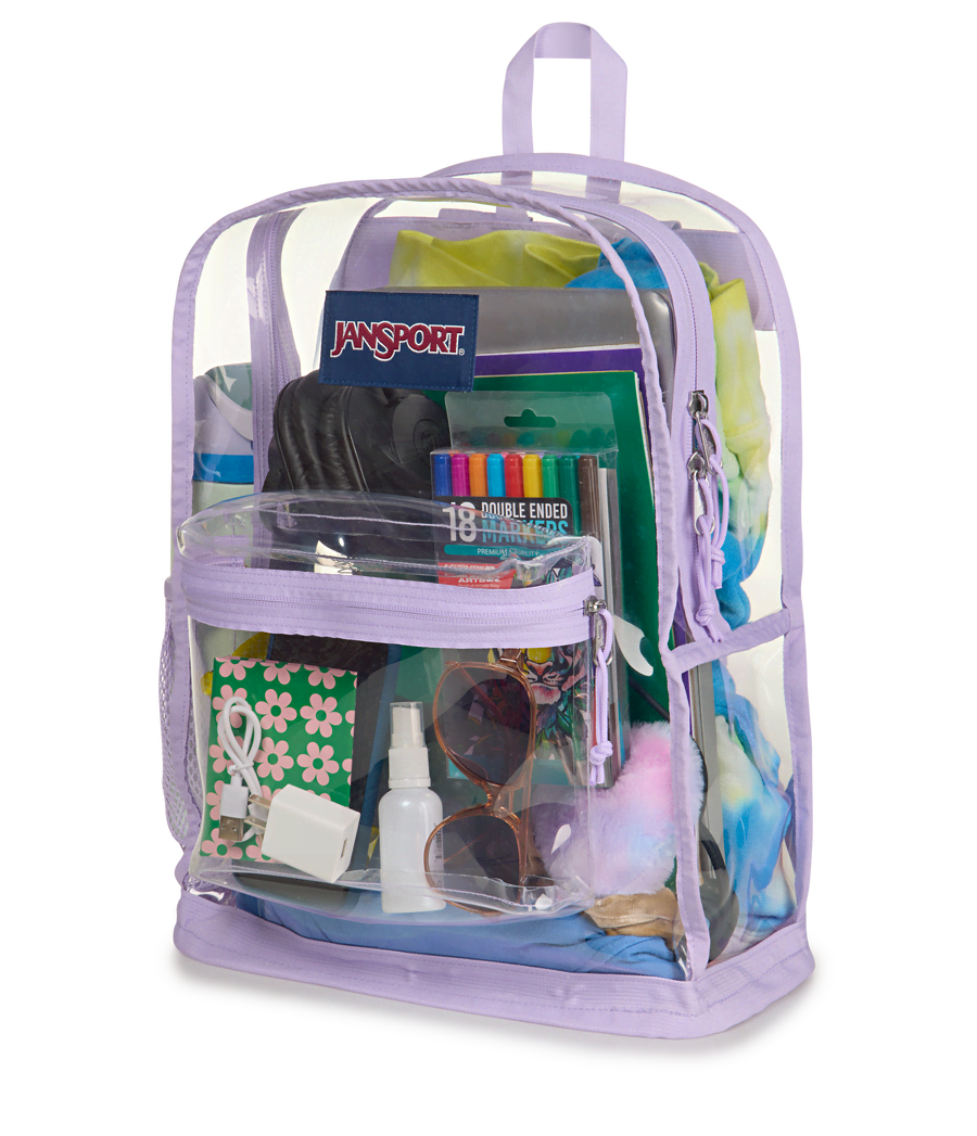 Clear Backpack - Cherry Lacquer
