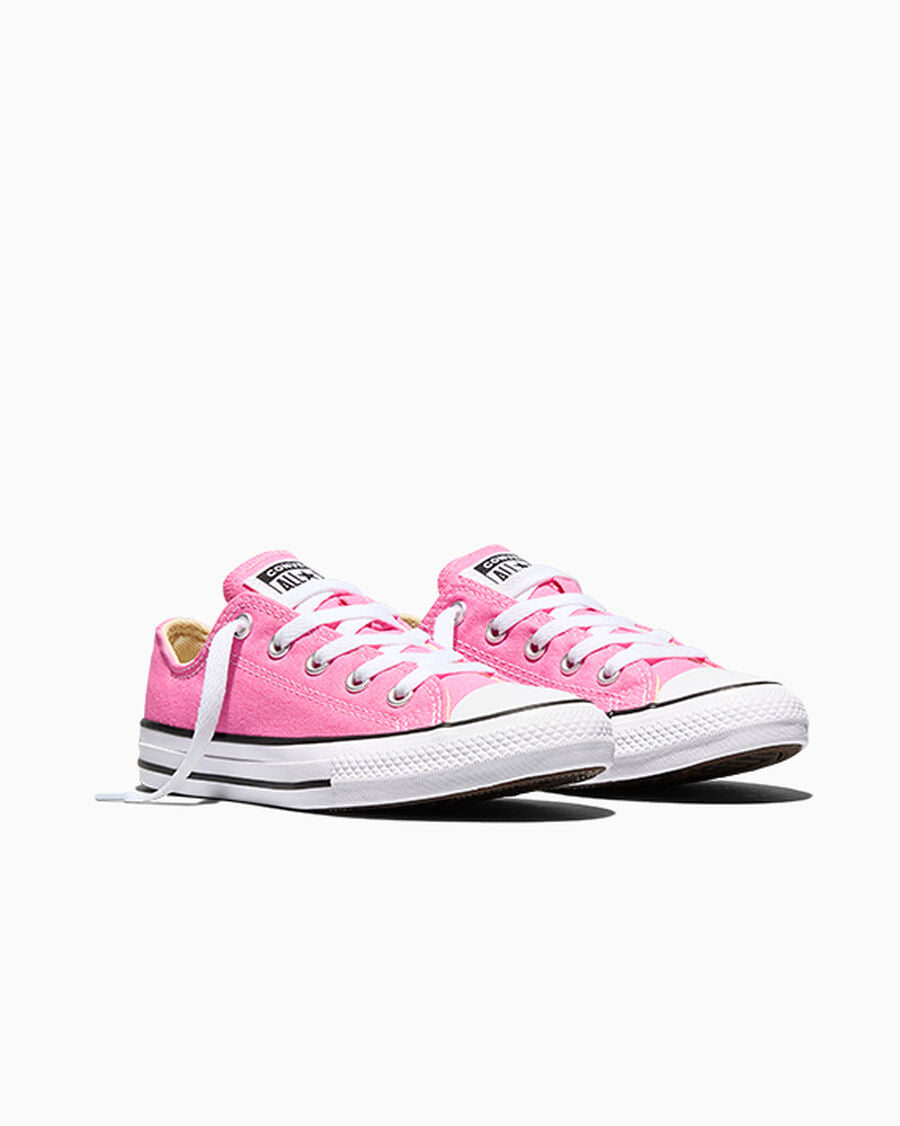 Kids Canvas Low-Top Sneaker - Multiple Colors - Pink