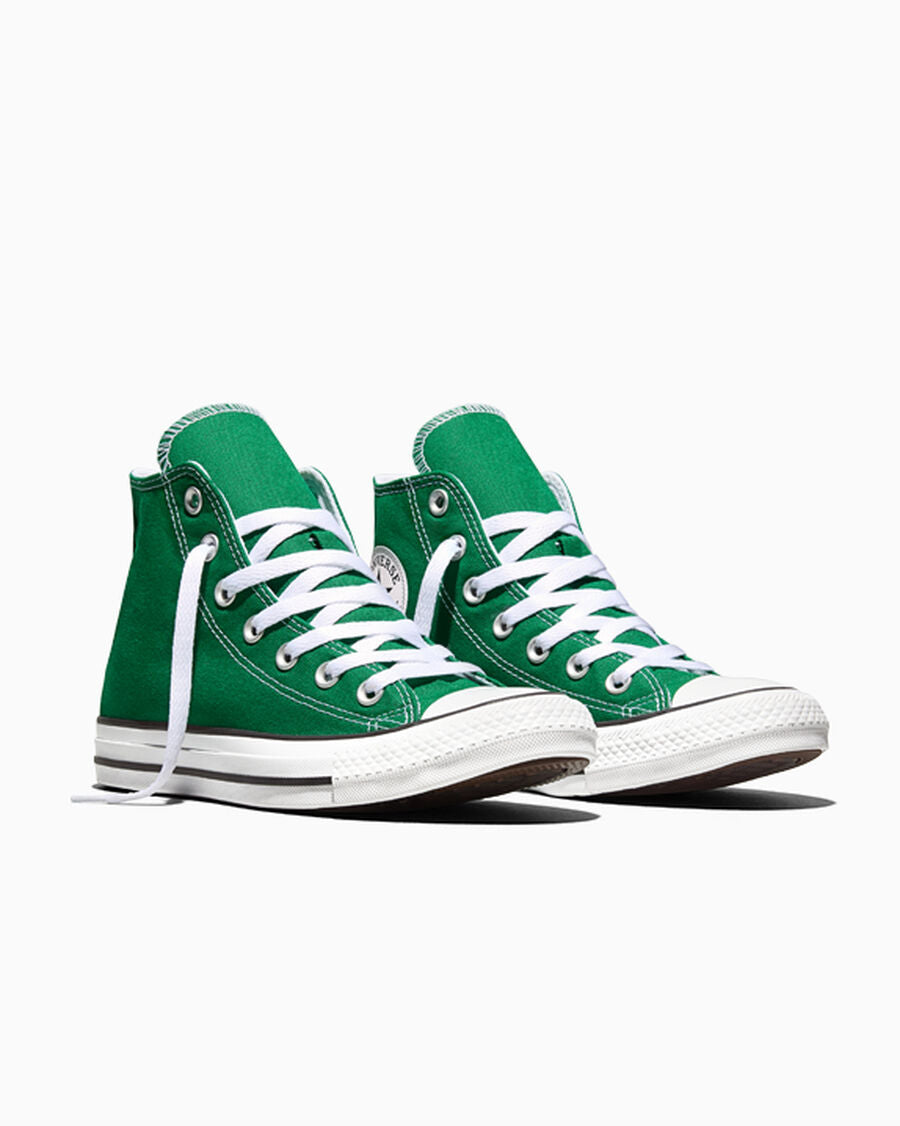 Canvas High-Top Sneaker - Multiple Colors - Amazon Green/White/White