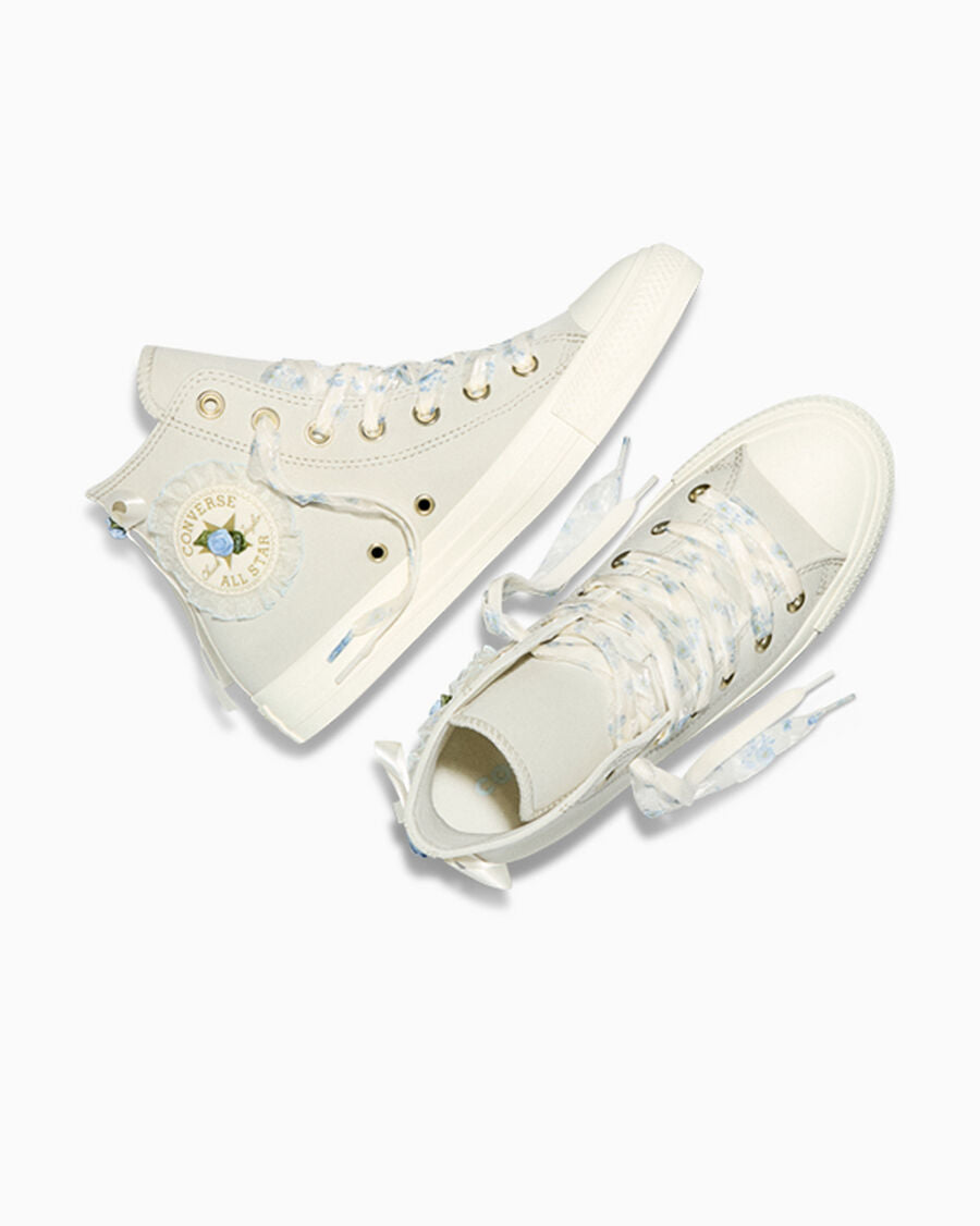 Women's Floral Ruffle High Top Sneaker