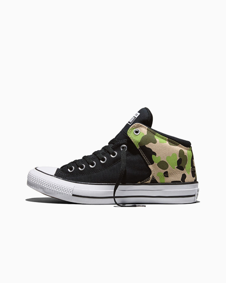Camo Canvas Mid Top Sneaker
