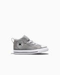 Canvas Easy-On Mid-Top Sneaker - Grey Area/White/Black