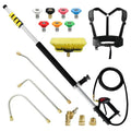 JANZ Telescoping Pressure Washer Wand, 24FT Aluminum With 7 Nozzles And Brush - TW-004