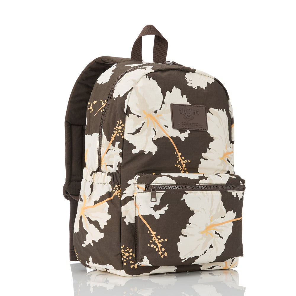 Ripstop Nylon Laptop Backpack - Floral
