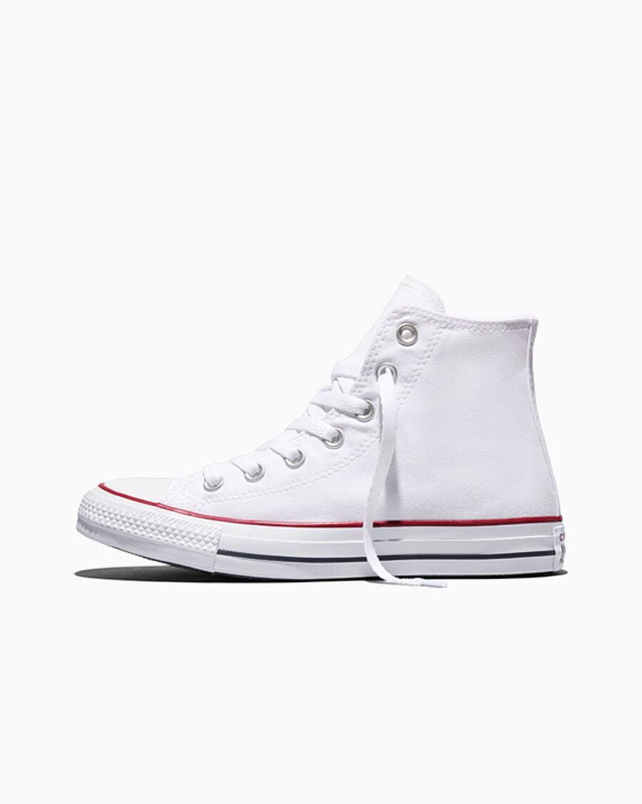 Canvas High-Top Sneaker - Multiple Colors - Optical White