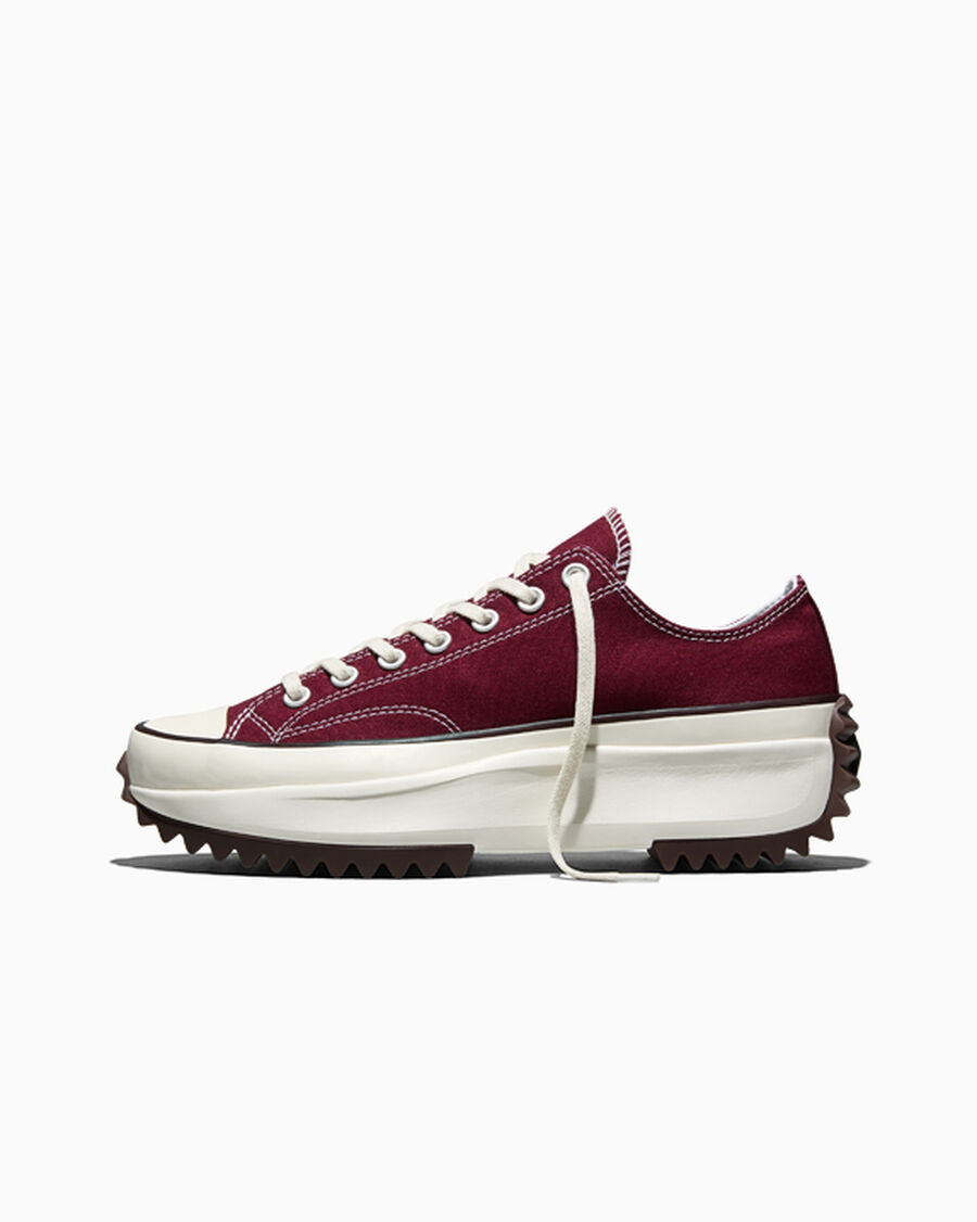 Canvas Platform Low Top Sneaker - Black - Dark Beetroot/White/Black