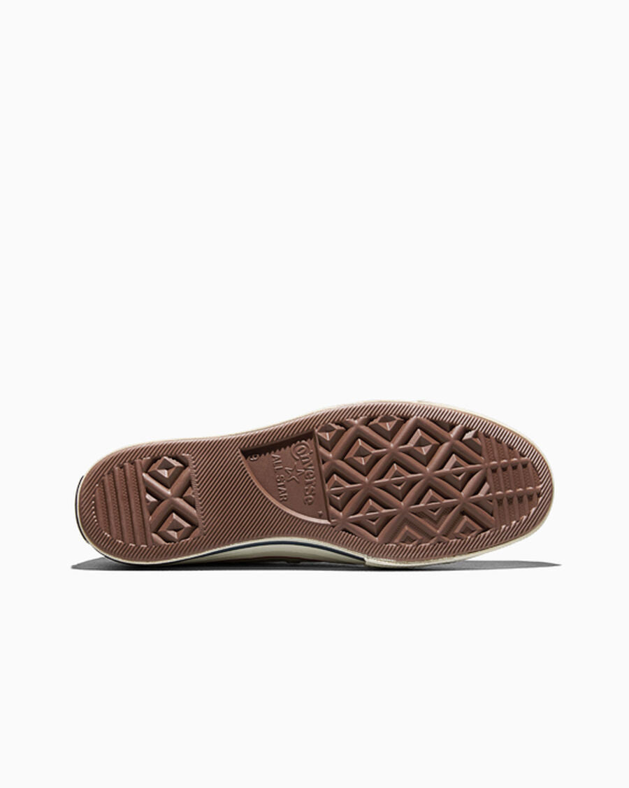 Heavyweight Canvas Low Top Sneaker - Black - Parchment Brown/Garnet/Egret