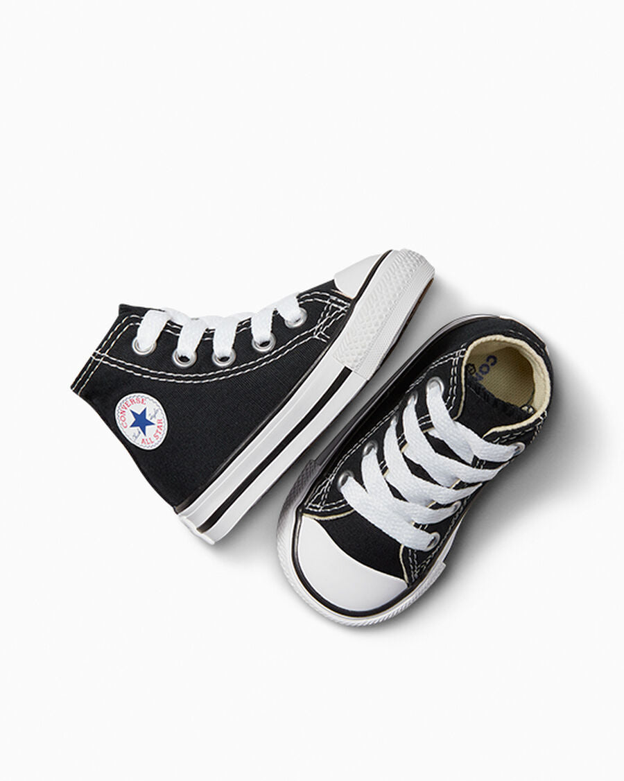 Toddler Canvas High-Top Sneaker - Multiple Colors - Black