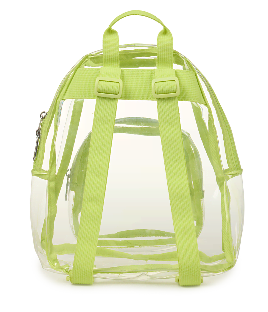 Clear Mini Backpack - Citron Lime
