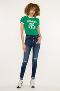 Women's High Rise Ankle Skinny Jeans - Canary