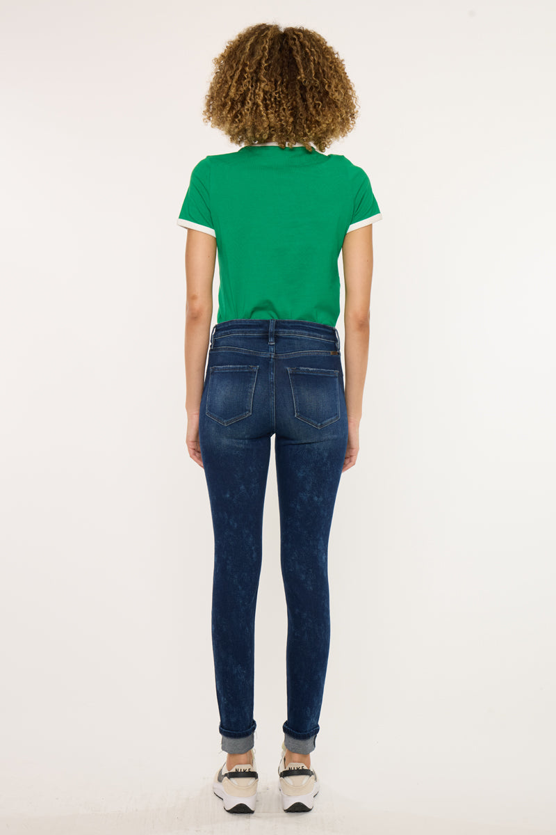 Women's High Rise Ankle Skinny Jeans - Canary