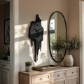 Artistic Wall Clock with Floating Edge, Handcrafted Solid Wood Abstract Hanging - view 4