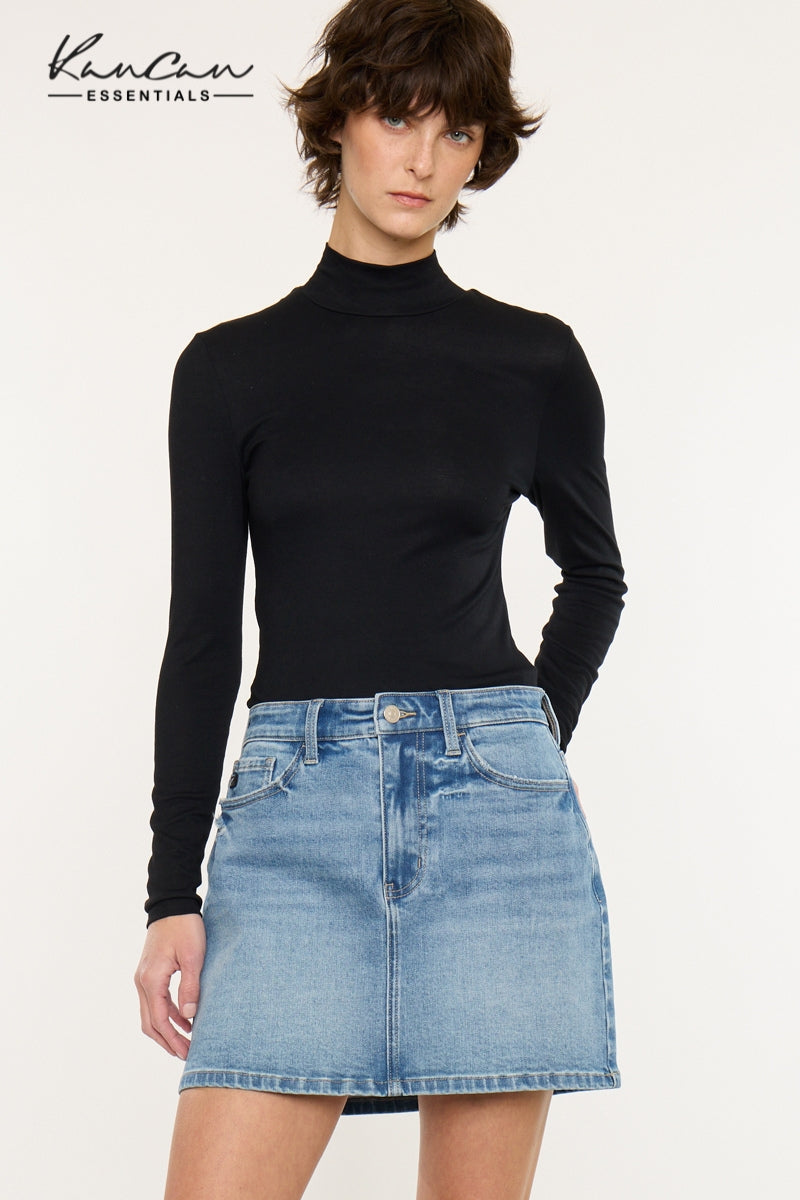 Women's Mid Rise Mini Denim Skirt - Blair
