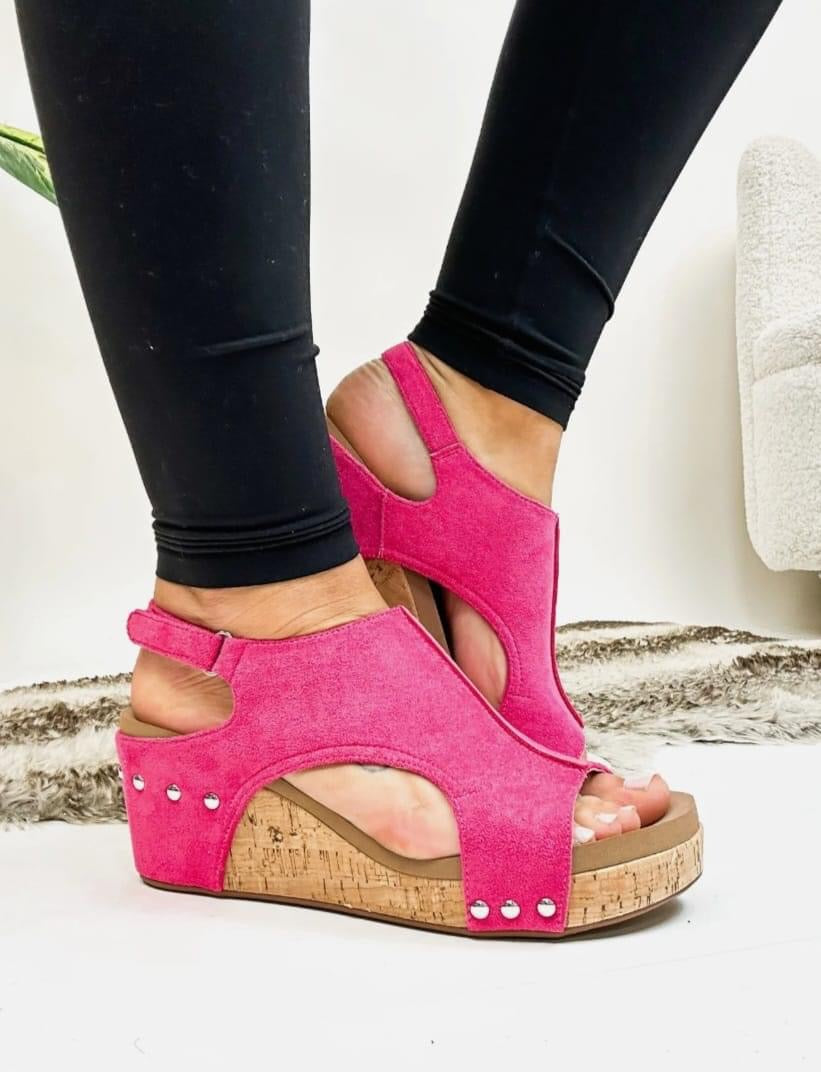 Corkys Fuchsia Sandals