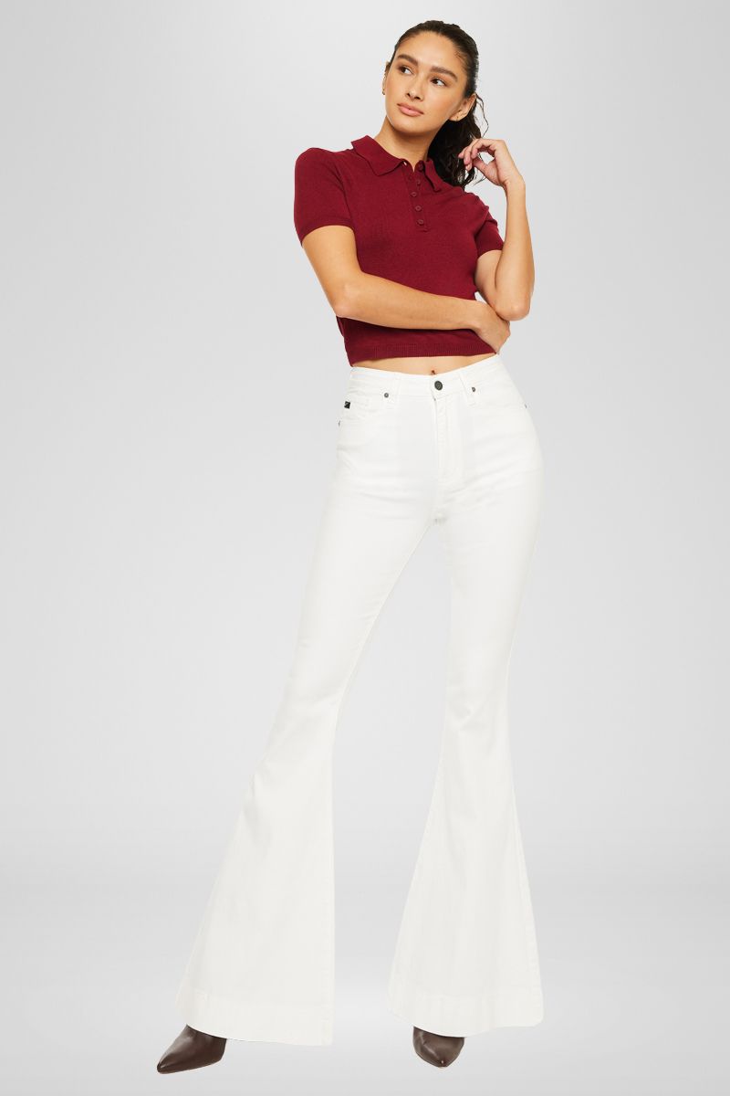 Women's High Rise Super Flare Jeans - Braelynn