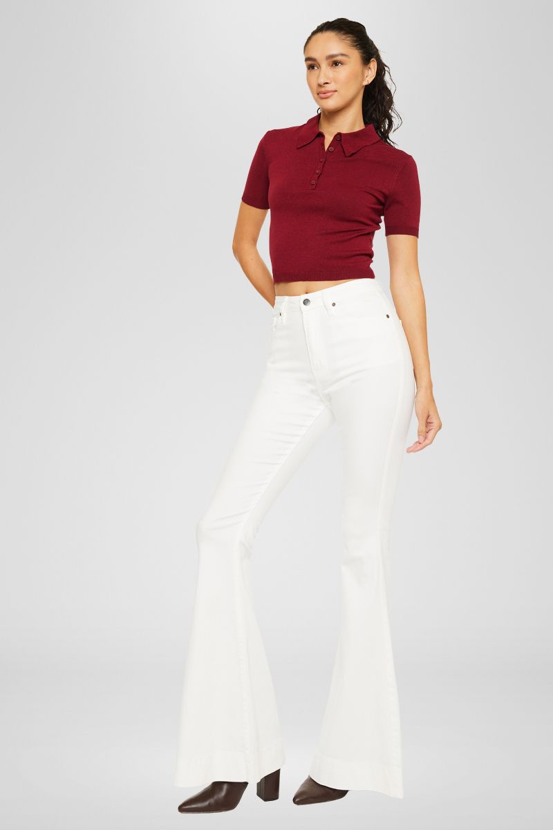 Women's High Rise Super Flare Jeans - Braelynn