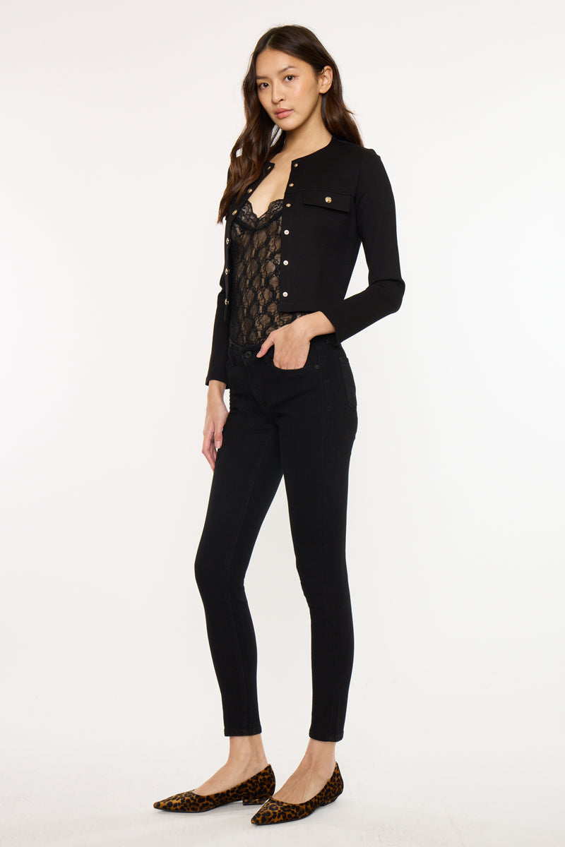Women's Mid Rise Super Skinny Jeans - Anivia