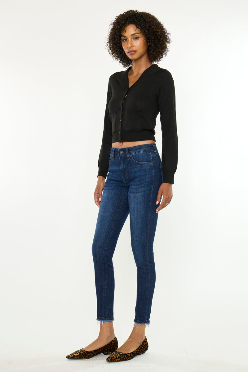 Women's Mid Rise Ankle Skinny Jeans - Atlanna