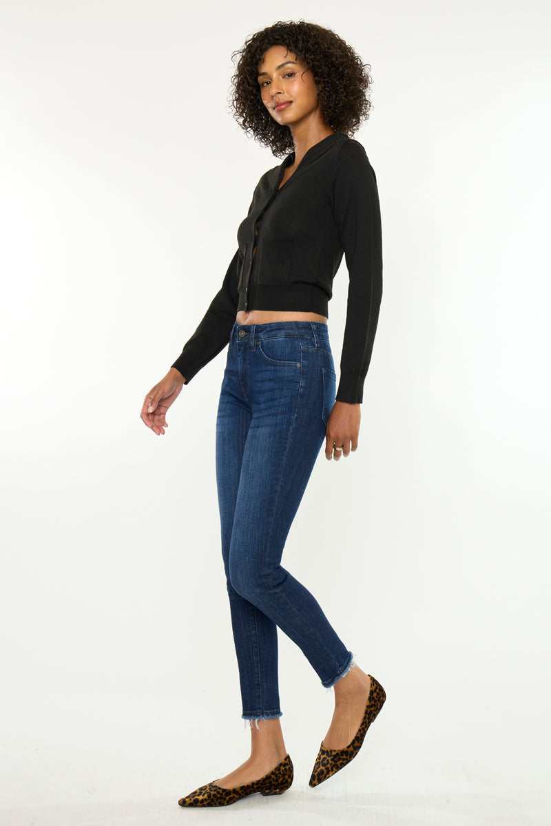 Women's Mid Rise Ankle Skinny Jeans - Atlanna