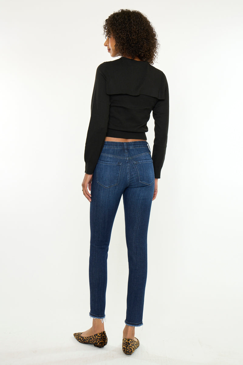 Women's Mid Rise Ankle Skinny Jeans - Atlanna