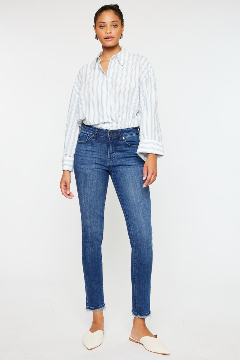Women's Mid Rise Ankle Skinny Jeans - Atlanna