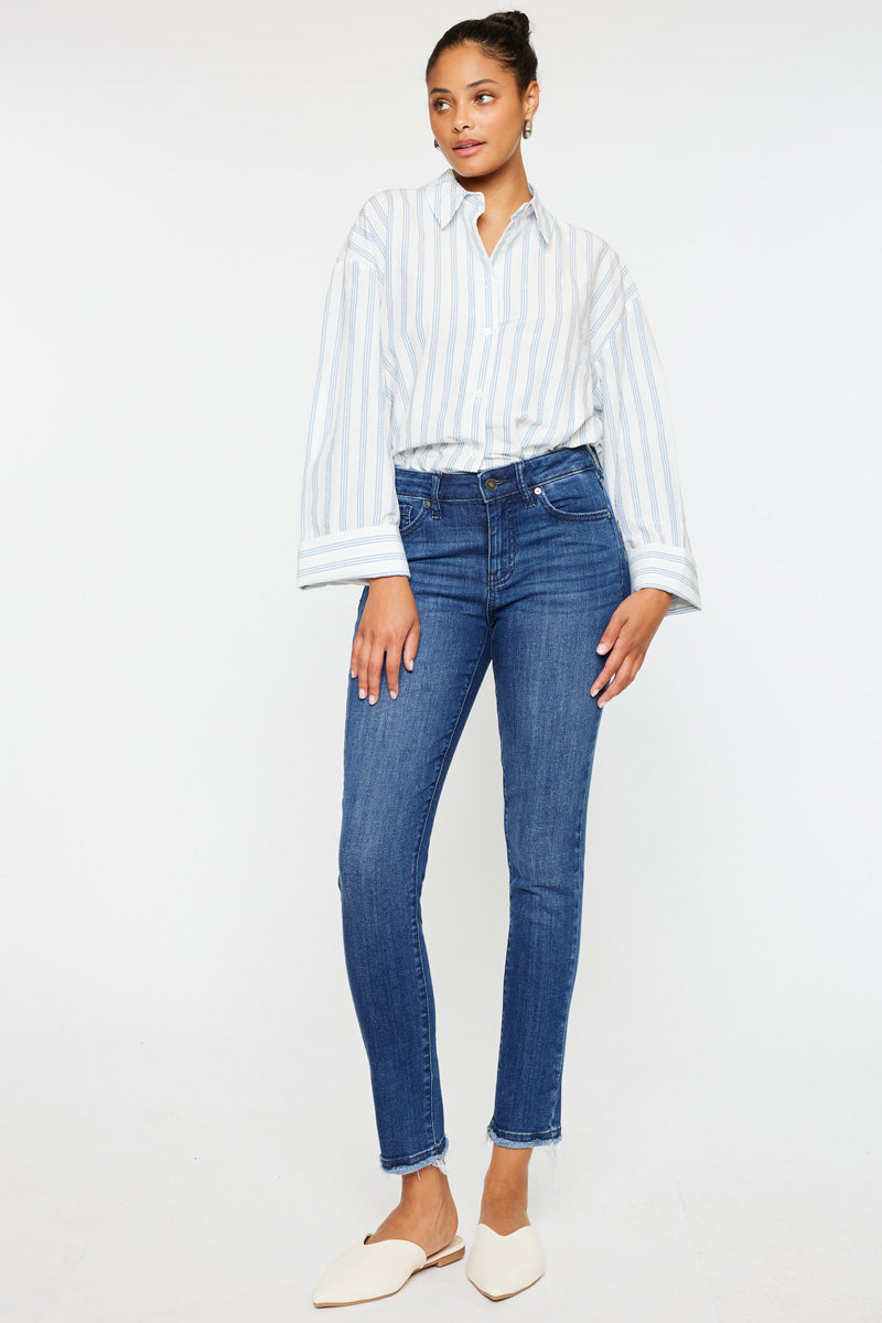 Women's Mid Rise Ankle Skinny Jeans - Atlanna