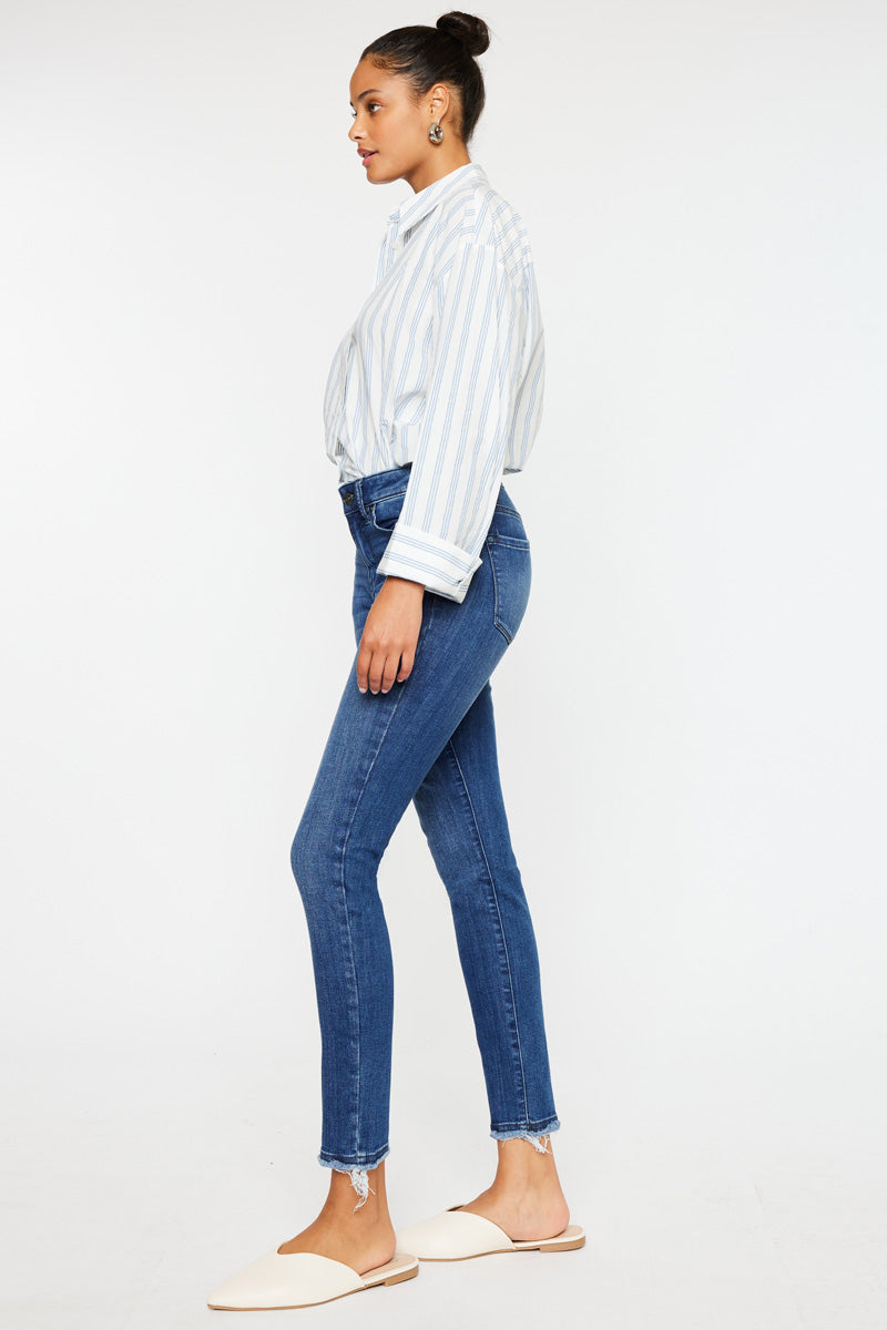 Women's Mid Rise Ankle Skinny Jeans - Atlanna